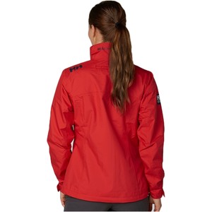 2021 Helly Hansen Womens Crew Jacket Alert Red 30297